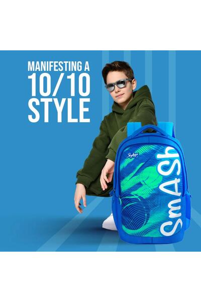 Skybags Squad 05 School Backpack, 19 inch, Blue