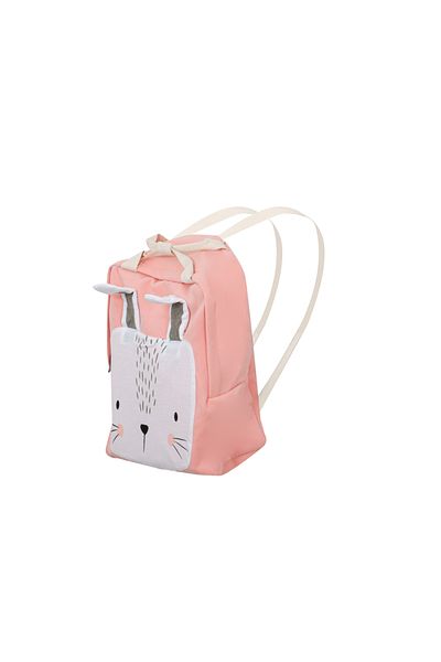 OEM Kindergarten Backpack, Bunny Pattern, Cotton, 34 x 34 x 10 cm, Pink