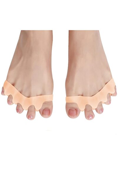 General Store Set 2 bucăți de protecții pentru hallux valgus, separator pentru 5 degete, silicon, bej