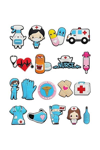 General Store Set 22 Pinuri Accesorii pentru Crocs Saboti, Model Doctor, SA&SO General Store®
