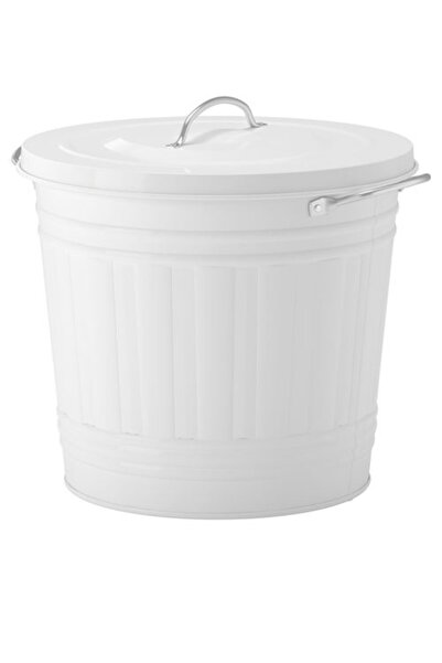 IKEA Knodd Trash Can, 16 Lt, White