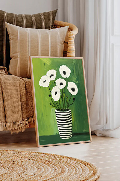 Dekorsiahome Masa dintr-o bucată cu cadru din lemn pentru sufragerie, sufrage...