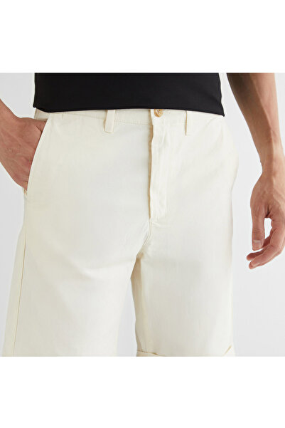 Gant Erkek Krem Slim Fit Şort