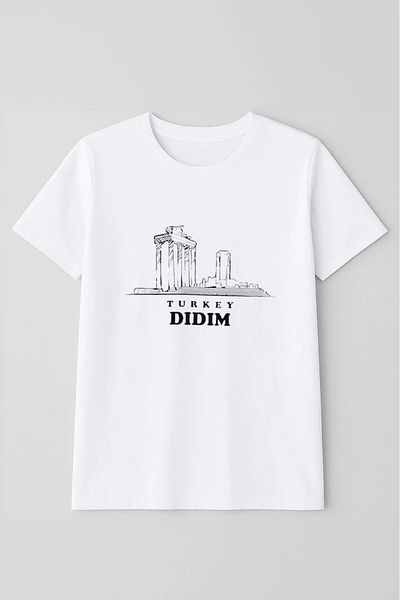 MARKAPIA Men's Crew Neck 100% Cotton Didim Printed Short Sleeve T-Shirt