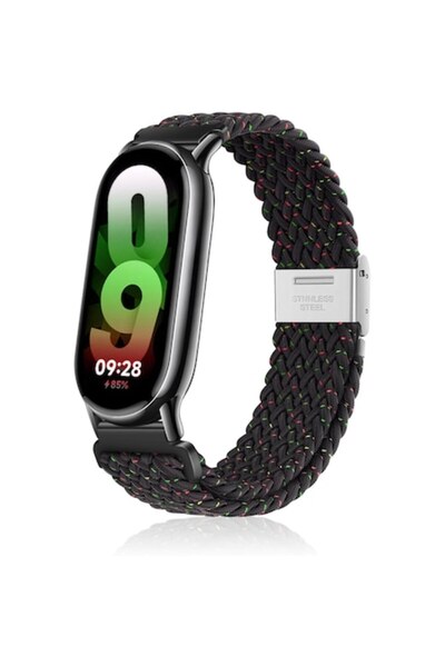 General Store Curea textilă împletită, compatibilă cu Xiaomi Mi Band 8 / 8 NF...
