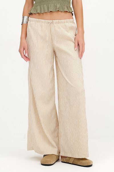Addax Striped Wide Leg Trousers Pn18634
