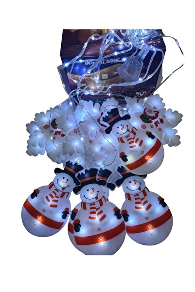 SDX Market Instalație luminoasă de Crăciun cu 10 figurine fulg de zăpadă și o...