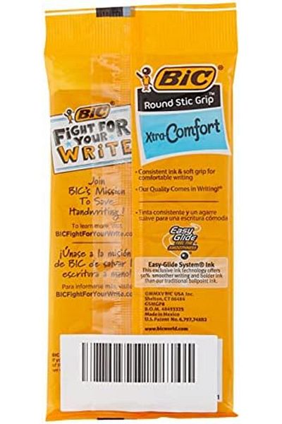 Bic Xtra Comfort Ballpoint Pen, Medium Point (1.2 mm), Blue, 8-Count