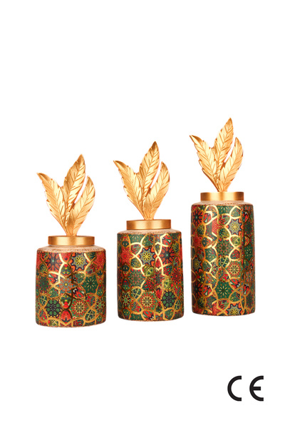 Hmydesign Lazoria Handmade Decorative Ceramic Set of 3 Vase