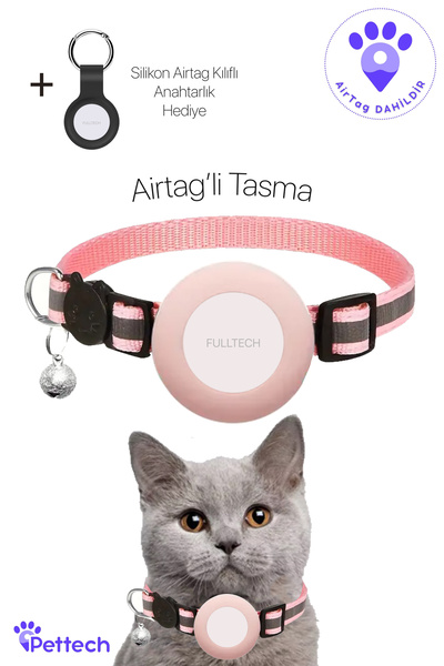 Genel Markalar Airtag'li Kedi Takip Tasması - Evcil Hayvanlar Için Özel Tasarım