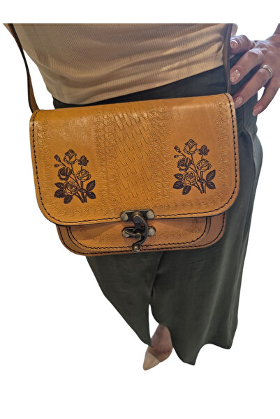 MelAlp Women's Genuine Leather Shoulder Bag Handcrafted Hanmade 18cm X 25cm