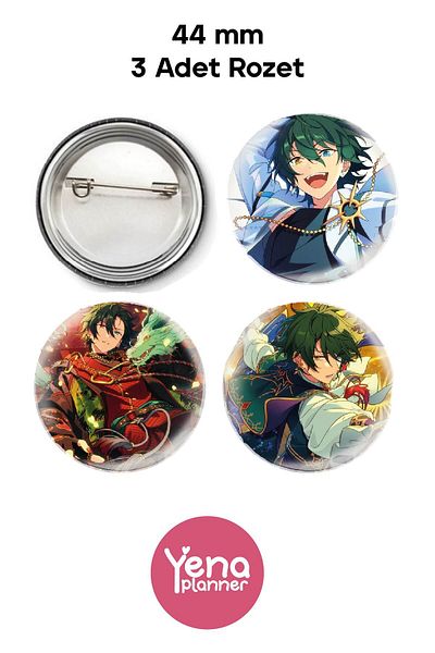 Yenaplanner Ensemble Stars Bag Ornament / Badge Set