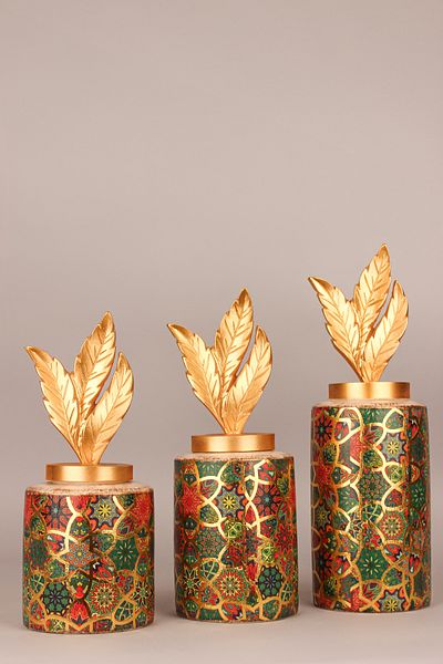Hmydesign Lazoria Handmade Decorative Ceramic Set of 3 Vase