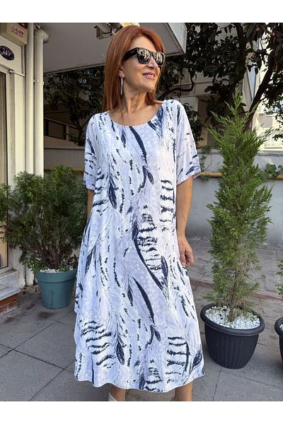 DenizEge July Italian Dress Beige