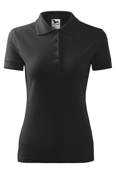 Malfini Pique Polo Women's Polo Shirt, Anthracite Melange, Size S