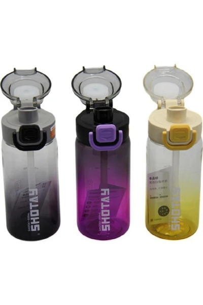 ADN KIRTASİYE زجاجة مياه شوتاي بقش متدرج من البولي كربونات 600 مل