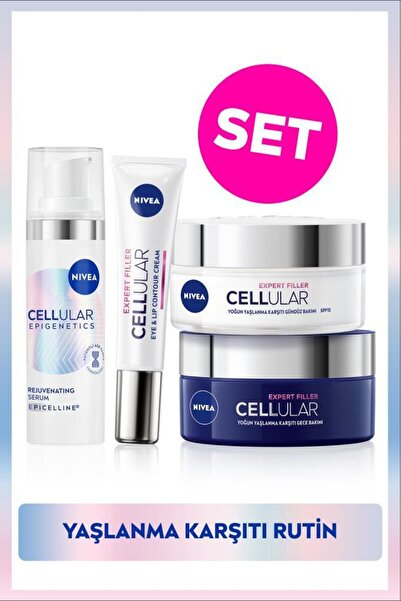 NIVEA Cellular Epigenetics Rejuvenating Yaşlanma Karşıtı Serum 30ml, Göz Krem...