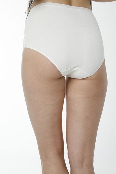 Hmd 1413 Cotton High Waist Maternity Postpartum Panties - Ecru