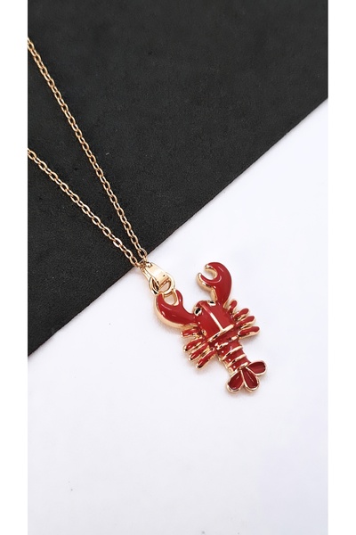 Serenity قلادة من الفولاذ على شكل مأكولات البحر