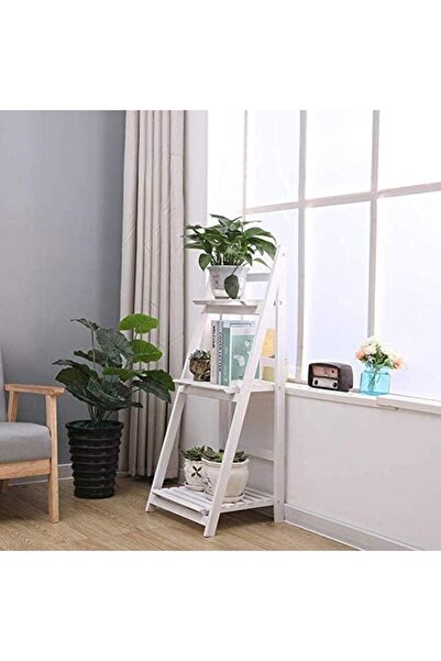 genric FFD Plant Stand 3 Tier Folding Plant Stand Shelves Garden Wooden Flower Pot for Bookcase Stand