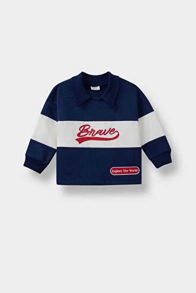 DeFacto Navy Blue Baby Boy Sweatshirt F3226A5/Nv241