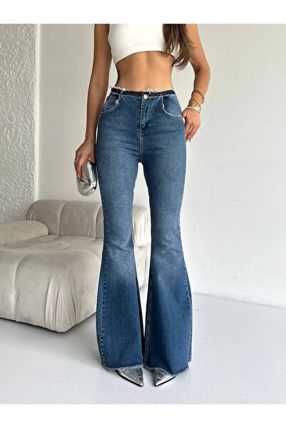 DENİKK TREND SÜPER WİDE LEG COMFORT LYCRA DENİM JEAN PANTLON-WİDE LEG COMFORT LYCRA JEAN