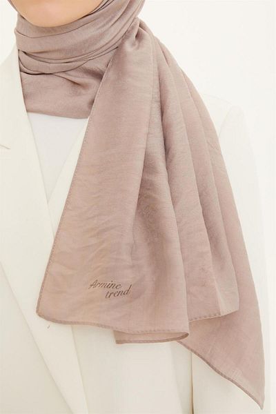 Armine Outlet, Organic Cotton Shawl - 447 - Mink