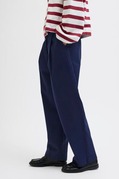 Jack & Jones Women's Pleated Barrel Fit Cut Pants - Maddy