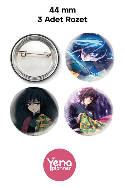 Yenaplanner Demon Slayer 2 Bag Ornament / Badge Set