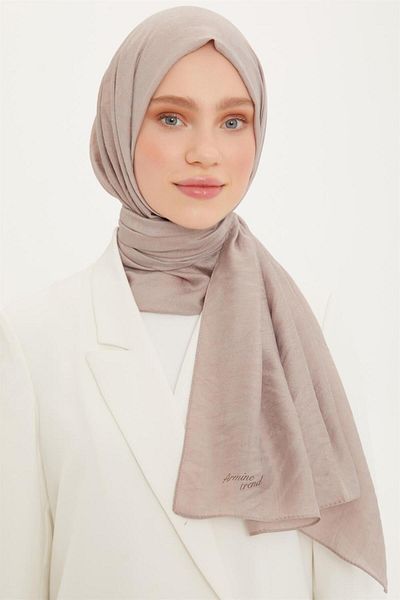 Armine Outlet, Organic Cotton Shawl - 447 - Mink