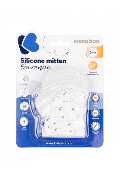 Kikka Boo KikkaBoo Mitten Savanna Blue Baby Teething Mitten