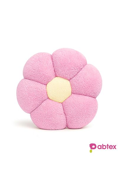 Pabtex Daisy Shaped Plush Pillow for Home and Room Decoration 40 cm