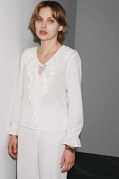 HAKKE Μακρυμάνικη ΜΠΛΟΥΖΑ με λεπτομέρεια με κορδόνια