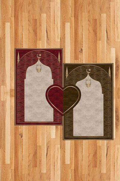 FOREVER ALDORA Double Non-Painful Soft Prayer Rug Set and Prayer Mat