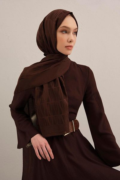 Armine Lyocell Shawl - 3 - Bitter Brown 10