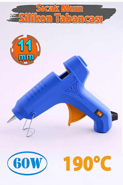 Badem10 11 mm 60W Sıcak İnce Mum Silikon Tabancası 190°C Hızlı Isınan Güçlü Y...