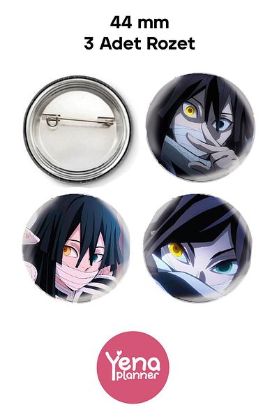 Yenaplanner Demon Slayer 2 Bag Ornament / Badge Set