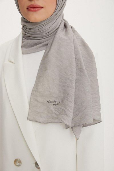 Armine Outlet, Organic Cotton Shawl - 541 - Gray