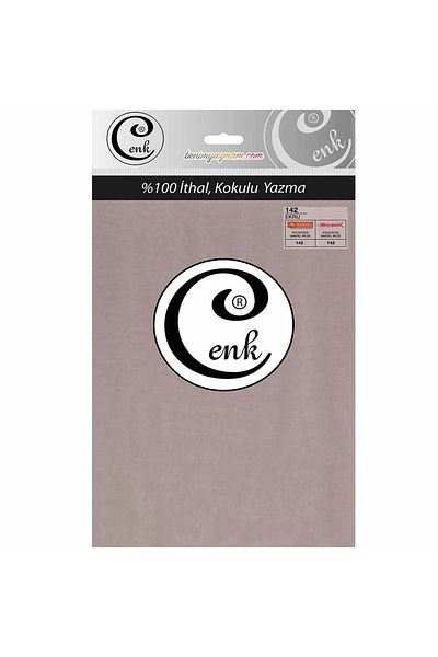 Yüsra Shop Cenk Imported 142 Ecru Plain Writing 100 cm Bag