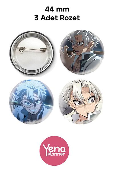 Yenaplanner Demon Slayer 2 Bag Ornament / Badge Set