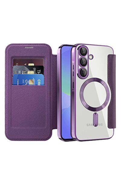 Stef's Cat Husă tip carte SmartMag pentru Samsung Galaxy A36 5G, C48, piele e...