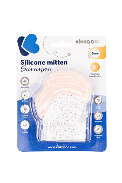 Kikka Boo KikkaBoo Mitten Savanna Pink Baby Teething Mitten
