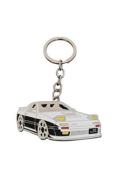 Generic Collector’s Edition Black and White Metal Sports Car Keychain