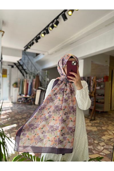 Neva Flower Pattern Cotton Women's Shal