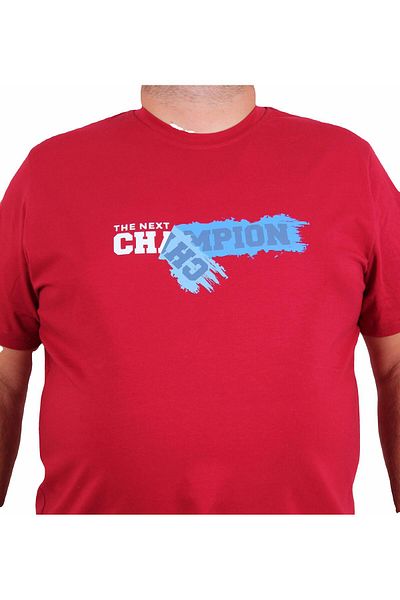 Starbattal Men's Plus Size Crew Neck T-Shirt Champion 25180 Maroon