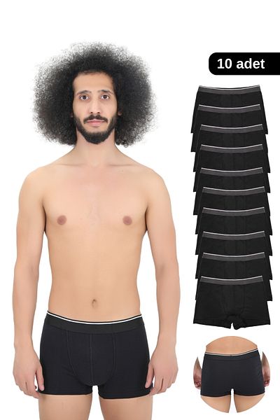 CENKO Men's 10 Pieces Lycra Slim Fit Thin Fabric Economical Boxers in a Special Package Suitable for Daily Use