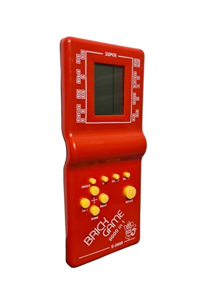 SDX Market Joc clasic Tetris, alimentat cu baterii, culoare roșie