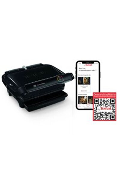 TEFAL Grătar electric OptiGrill Elite GC750830, 2000 W, 12 programe, funcție Searing Boost, gătit 600 cm