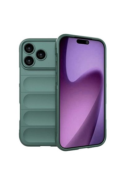 Tim High-Protection Case for iPhone 17 Pro Max, B22, Thermoresistant Plastic, Green Forest