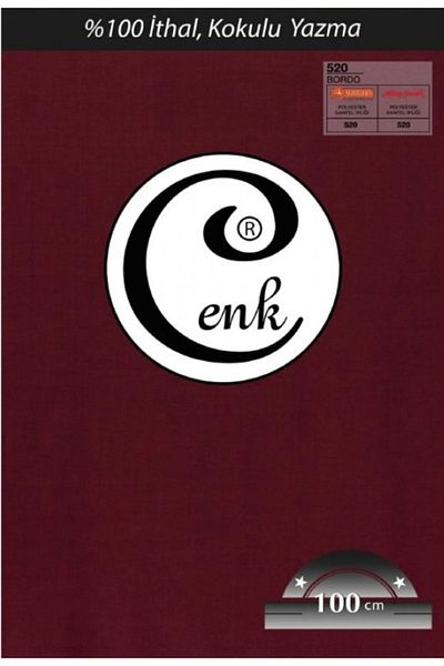 Yüsra Shop Cenk Imported 520 Claret Red Plain Writing 100 cm Bag